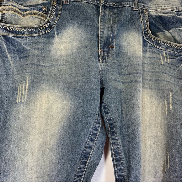 GS-115, 100% Cotton, Straight Leg, Distressed Wash, Jeans. - Picture 4 of 10